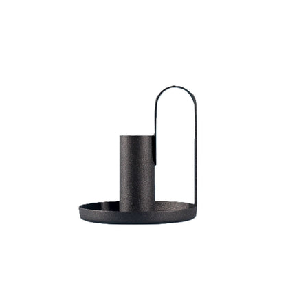 Aurora Black Candle Holder