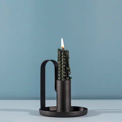 Aurora Black Candle Holder