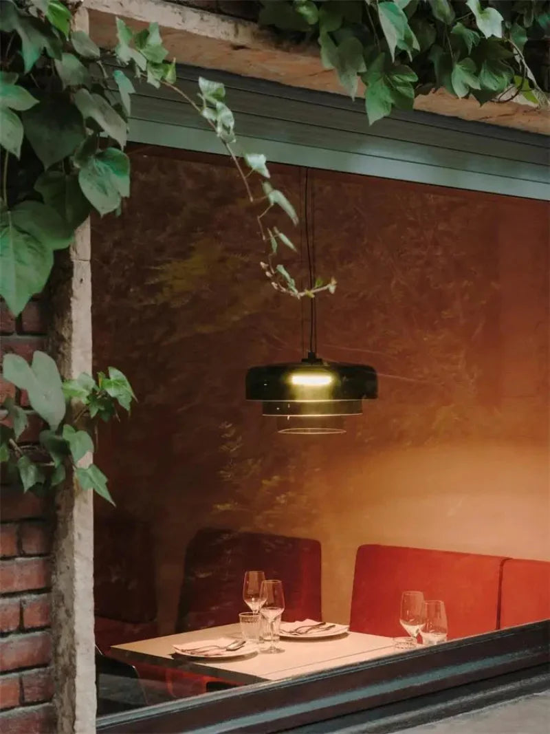 Aurora Layered Glass Pendant Light