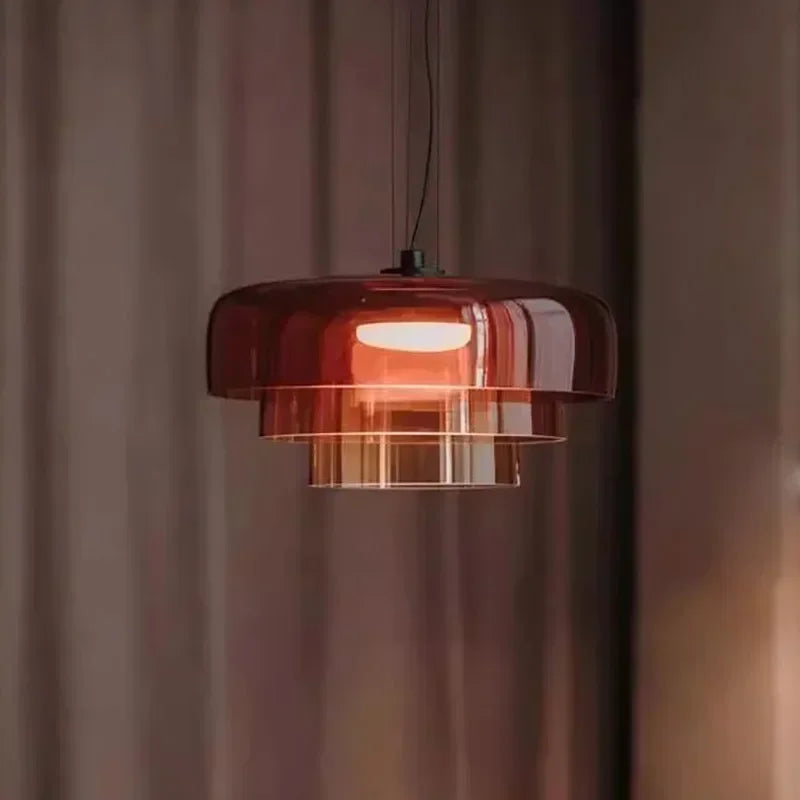 Aurora Layered Glass Pendant Light