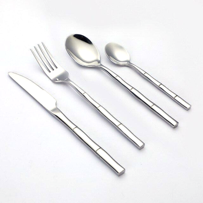 Bamboo Stainless Steel Flatware Set