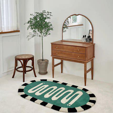 Black White Edge Abstract Area Rug & Mat