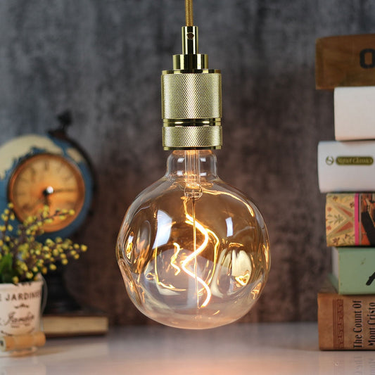 Blown Glass Dimmable LED Edison Filament Light Bulbs