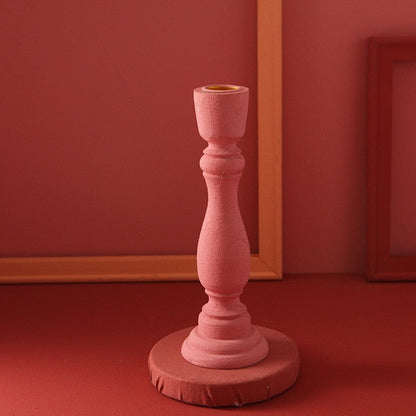 Brush Painted Vintage Candle Holder