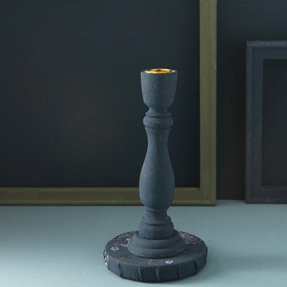 Brush Painted Vintage Candle Holder