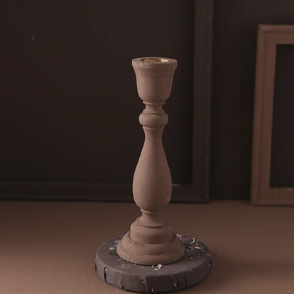 Brush Painted Vintage Candle Holder