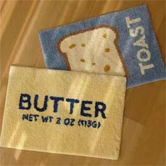 Butter & Toast Cartoon Floor Mat