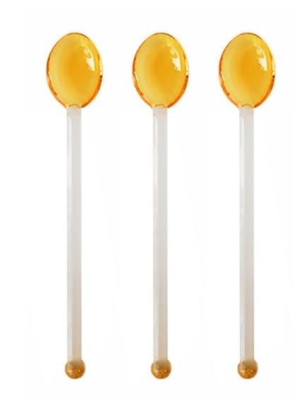 Candy Cane Glass Stirrer Set