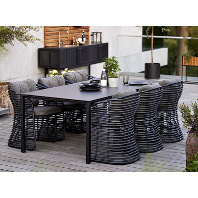 Table Cane-Line Pure 200 cm avec plateau en céramique