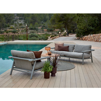 Chaise longue Cane-Line Sticks (coussins inclus)