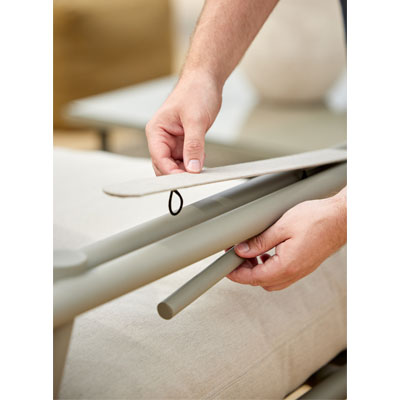 Chaise longue Cane-Line Sticks (coussins inclus)