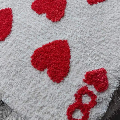 8 of Hearts Card Tufted Rug