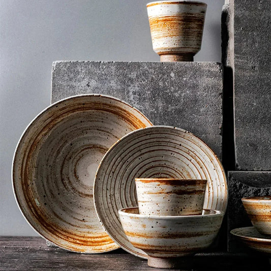 Sienna Spiral Artisan Teacup