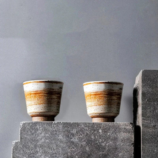 Sienna Spiral Artisan Teacup