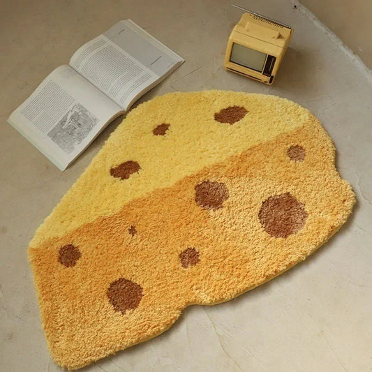 Cheesy Slice Tufted Floor Mat