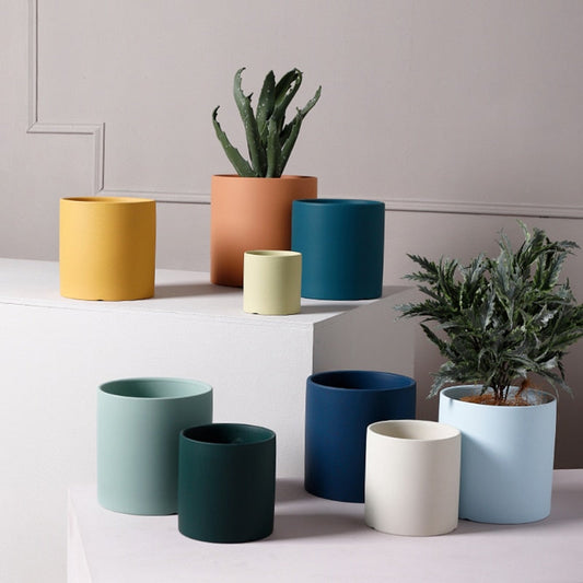 Color Clay 3 Mini Ceramic Succulent Planter