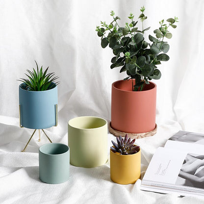 Color Clay 3 Mini Ceramic Succulent Planter