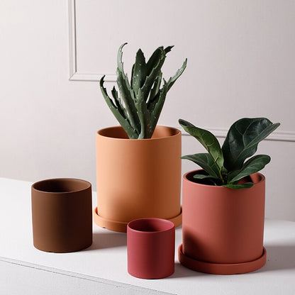 Color Clay 3 Mini Ceramic Succulent Planter