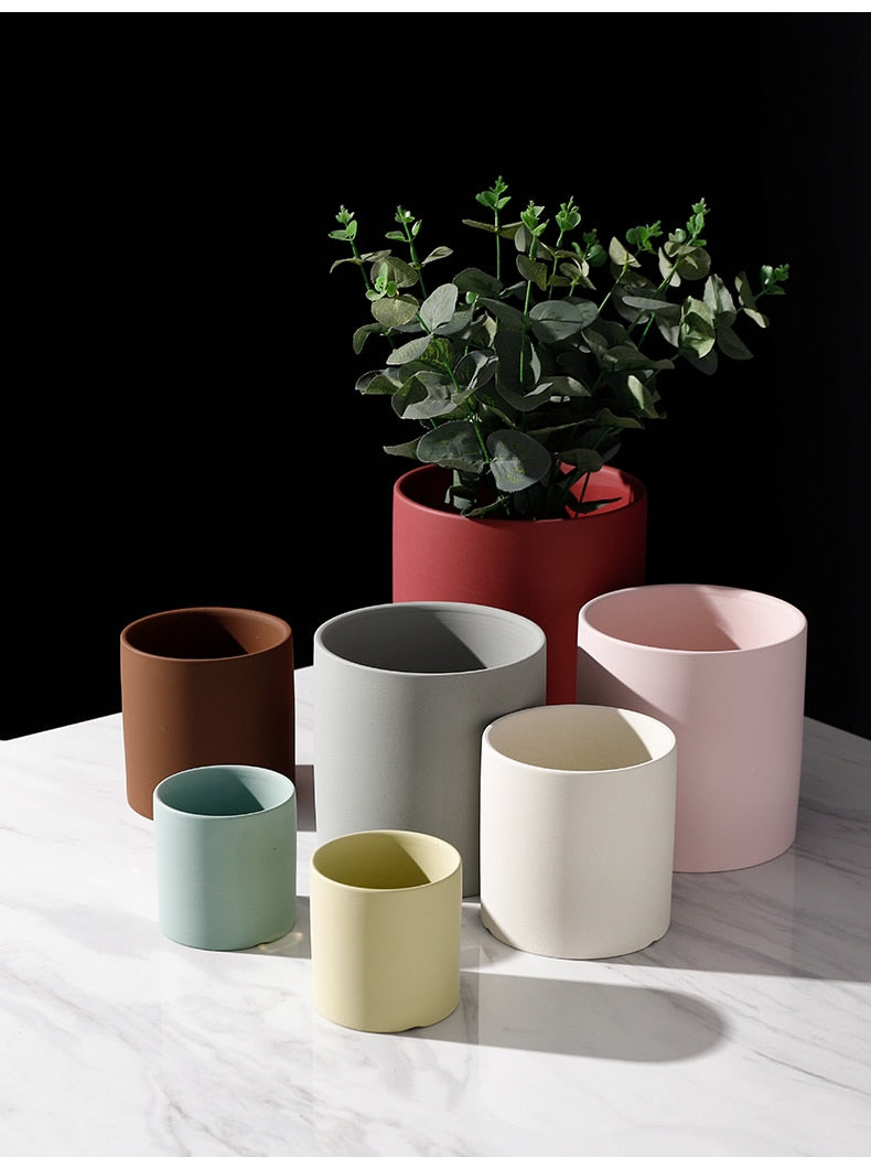 Color Clay 3 Mini Ceramic Succulent Planter