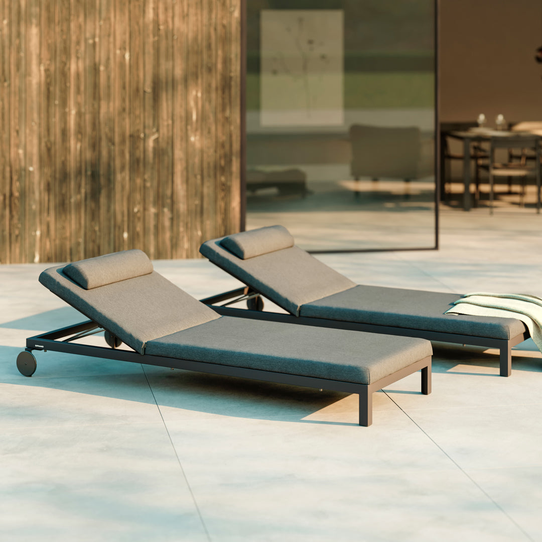 Chaise longue cubique Diphano (coussins inclus)