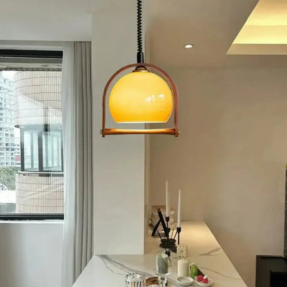 Espresso Cove Glass Pendant Light