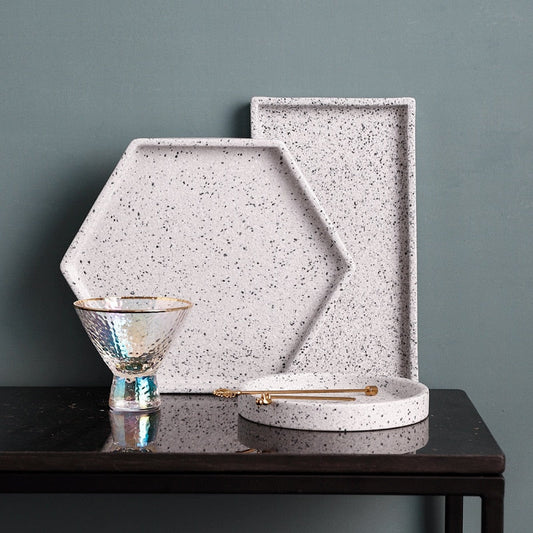 Granite Basic Shapes Decorative Trays