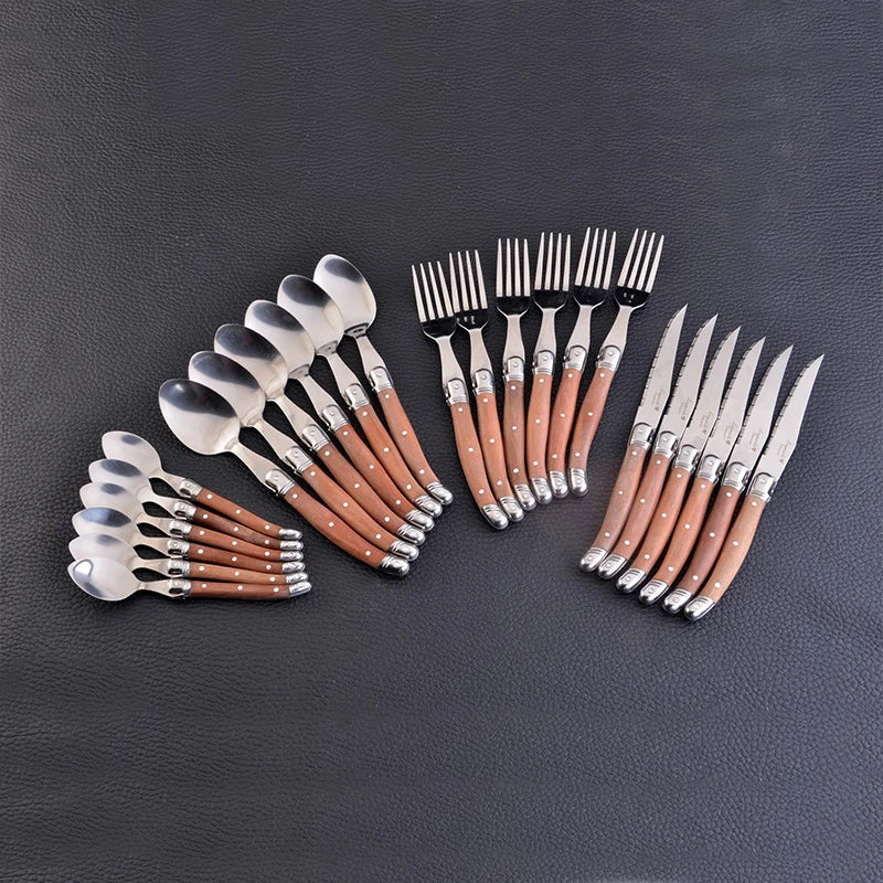 Heritage  Laguiole Wood & Stainless Steel Cutlery Set