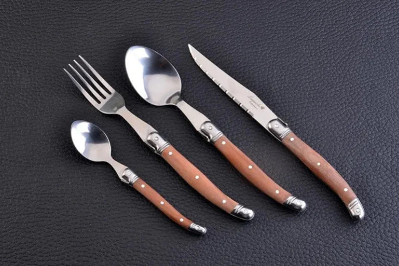 Heritage  Laguiole Wood & Stainless Steel Cutlery Set