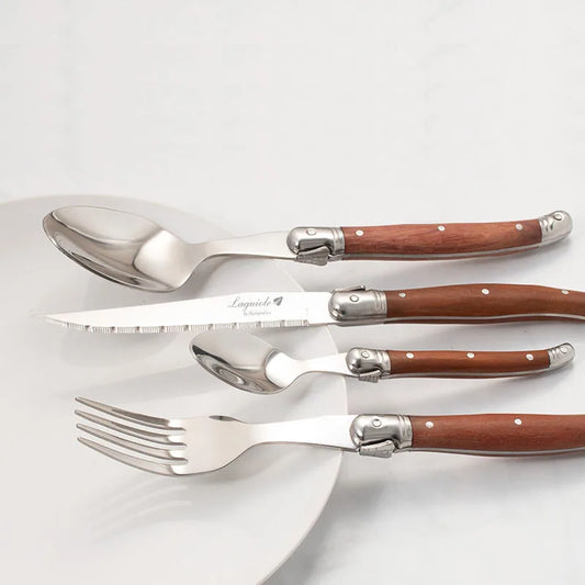 Heritage  Laguiole Wood & Stainless Steel Cutlery Set