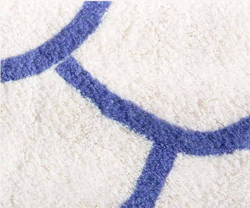 Recline in Blue Anti-Slip Bath & Floor Mat