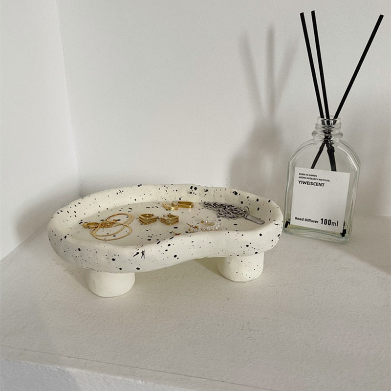 Ink Spots Footed Catch All Tray