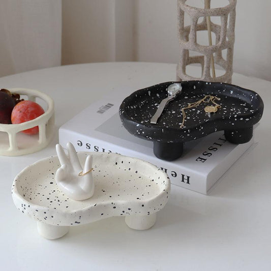 Ink Spots Footed Catch All Tray