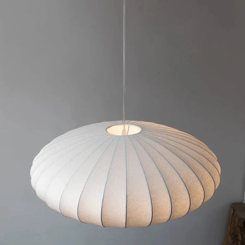 Japanese Silk Pendant Light