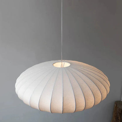 Japanese Silk Pendant Light