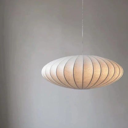 Japanese Silk Pendant Light