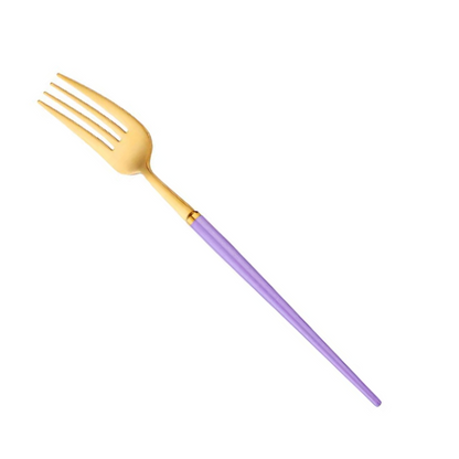Lilac Gold Stainless Steel Flatware Set