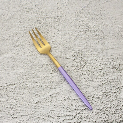 Lilac Gold Stainless Steel Flatware Set