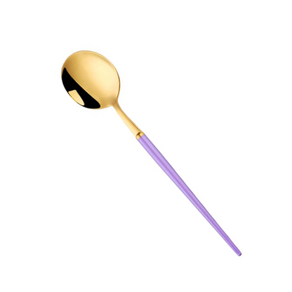 Lilac Gold Stainless Steel Flatware Set