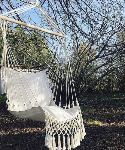 Macrame Hammock Outdoor Garden Swing Chair