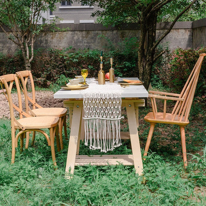 Macrame Knot Bohemian Table Runner