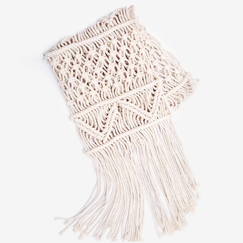 Macrame Knot Bohemian Table Runner