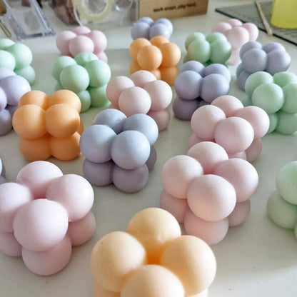 Mini Bubble Cube Decorative Candle