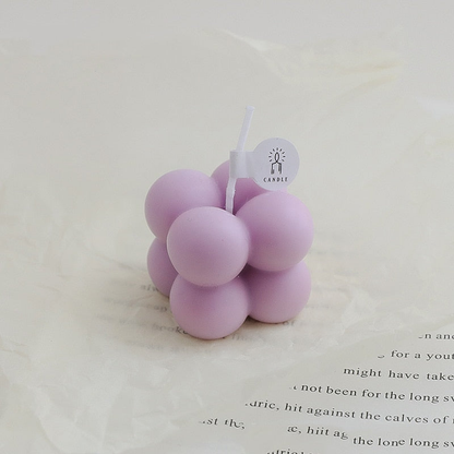Mini Bubble Cube Decorative Candle