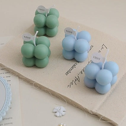 Mini Bubble Cube Decorative Candle