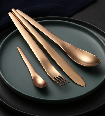 Modern Japanese Stainless Steel Cutlery Set