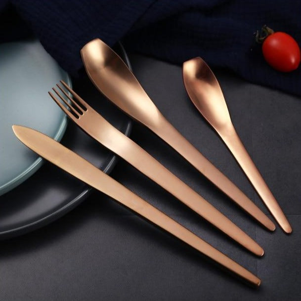 Modern Japanese Stainless Steel Cutlery Set