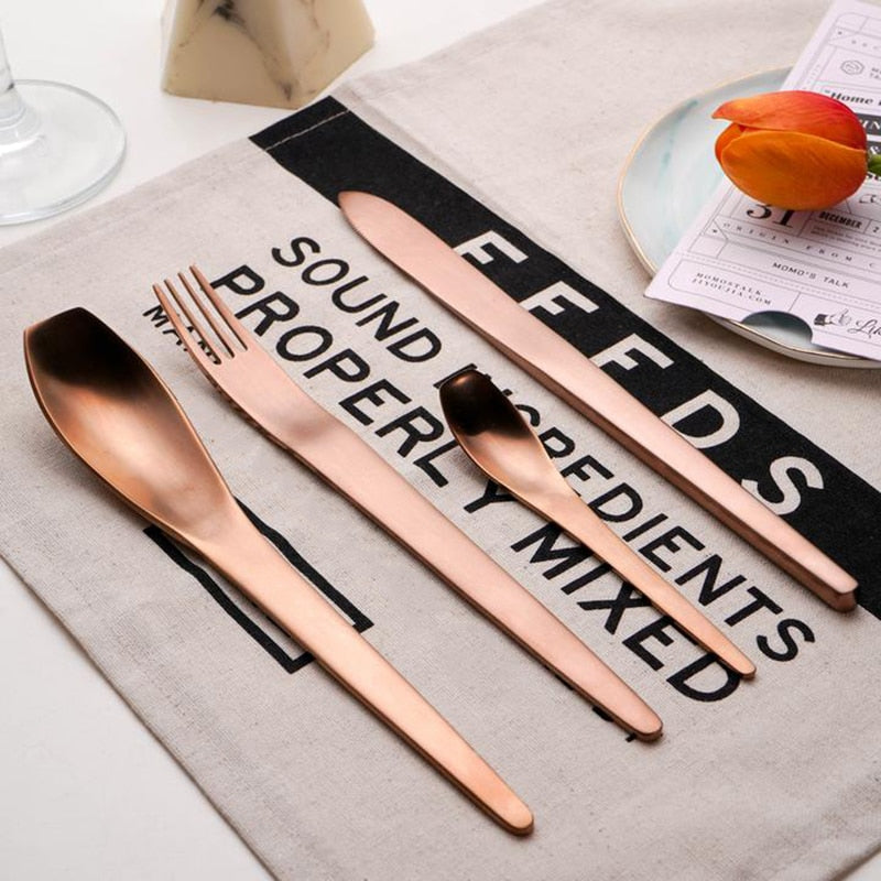 Modern Japanese Stainless Steel Cutlery Set