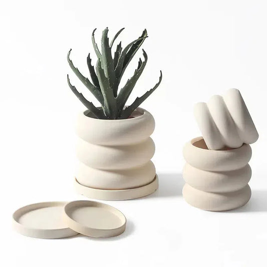 Natural Rounds Bubble Planter
