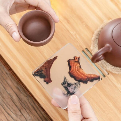 Natural Wood & Resin Coasters