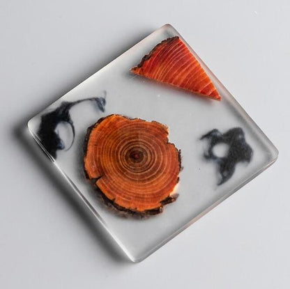 Natural Wood & Resin Coasters